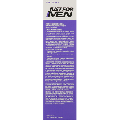 Just For Men Haircolor Kit, Black T-55