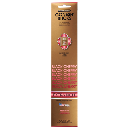 GONESH Extra Rich Incense Air Freshener, Black Cherry