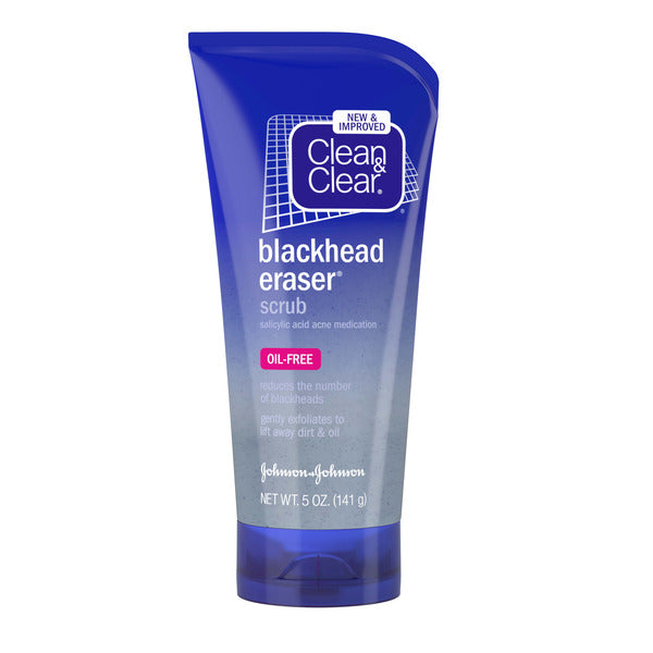 Clean &amp; Clear Blackhead Eraser Scrub, 2% Salicylic Acid, 5 fl. Oz  DestGlow