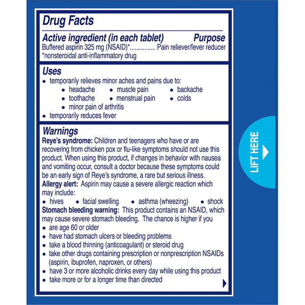 Alka-Seltzer Pain Reliever/Fever Reducer, Effervescent Tablets, Original Flavor  DestGlow