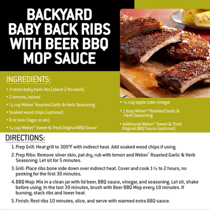 Weber Roasted Garlic &amp; Herb Seasoning