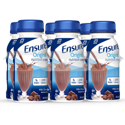 Ensure Original Nutrition Shake Milk Chocolate Ready-to-Drink Bottles  DestGlow