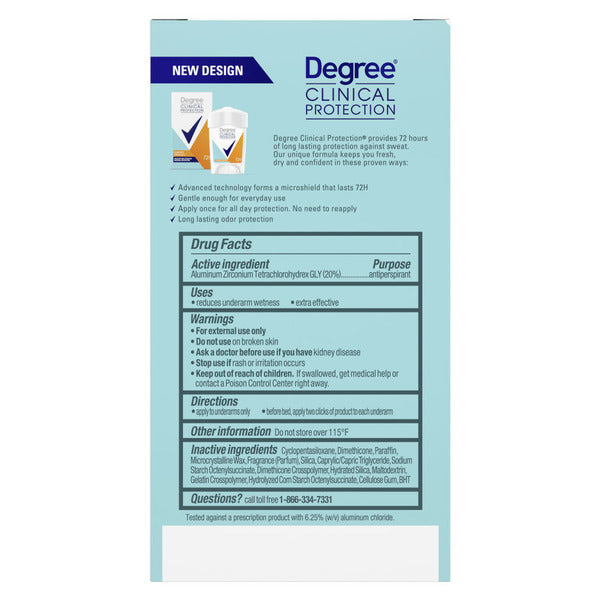 Degree Clinical Antiperspirant Deodorant Summer Strength  DestGlow