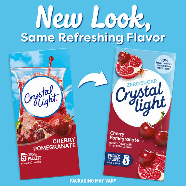 Crystal Light Cherry Pomegranate Naturally Flavored Powdered Drink Mix  DestGlow