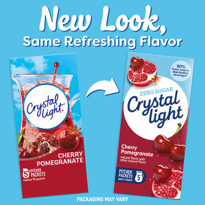 Crystal Light Cherry Pomegranate Naturally Flavored Powdered Drink Mix
