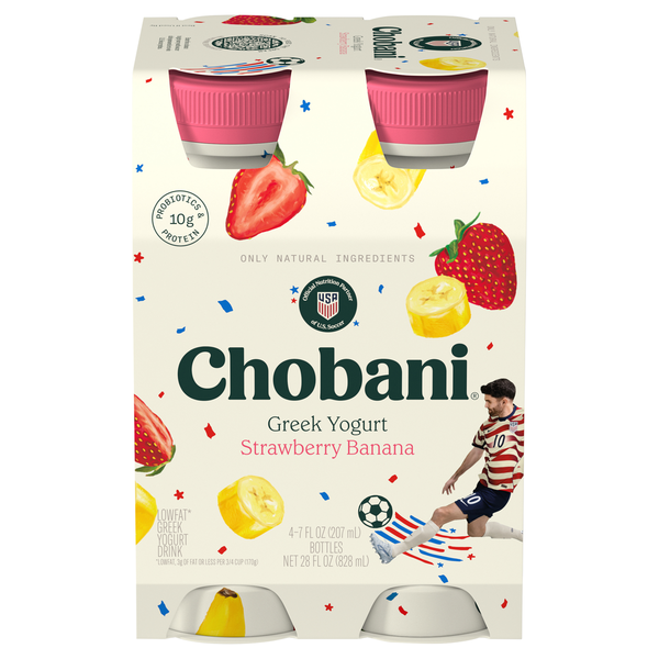 Chobani Lowfat Greek Strawberry Banana Yogurt Drink  DestGlow