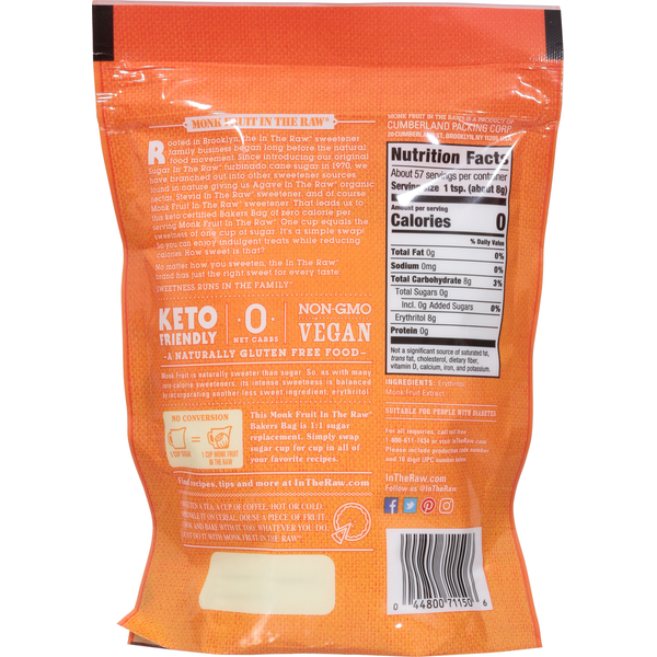 Monk Fruit in the Raw Sweetener, Zero Calorie  DestGlow