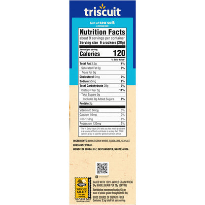 TRISCUIT Hint of Sea Salt Whole Grain Wheat Crackers