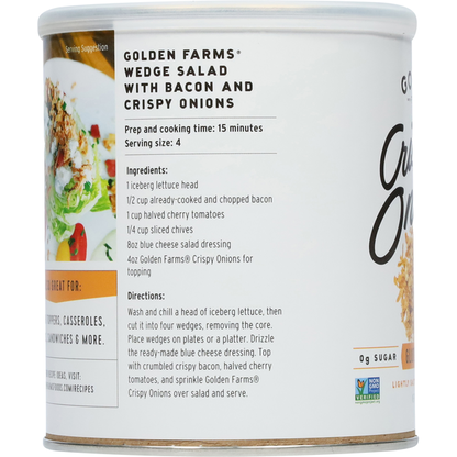 Golden Farms Gluten-Free Crispy Onions  DestGlow