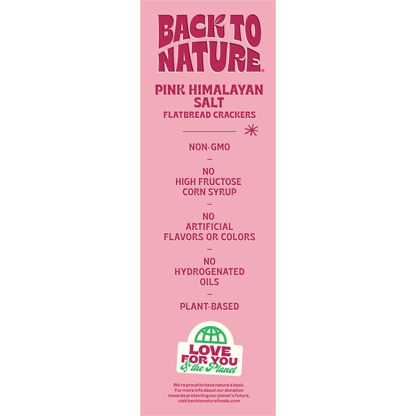 Back to Nature Pink Himalayan Salt Flatbread Crackers  DestGlow