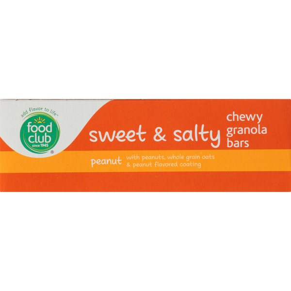 Food Club Sweet &amp; Salty Peanut Chewy Granola Bars  DestGlow