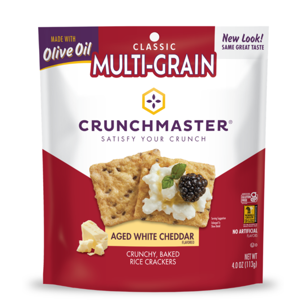 Crunchmaster Multi-Grain, Aged White Cheddar  DestGlow