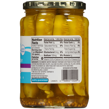 Food Club No Sugar Added Bread &amp; Butter Spears
