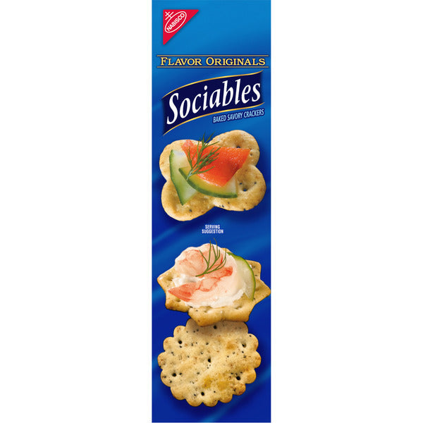 SOCIABLES Sociables Baked Savory Crackers Party Snacks  DestGlow