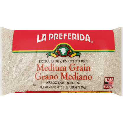 La Preferida Rice, Enriched, Extra Fancy, Medium Grain