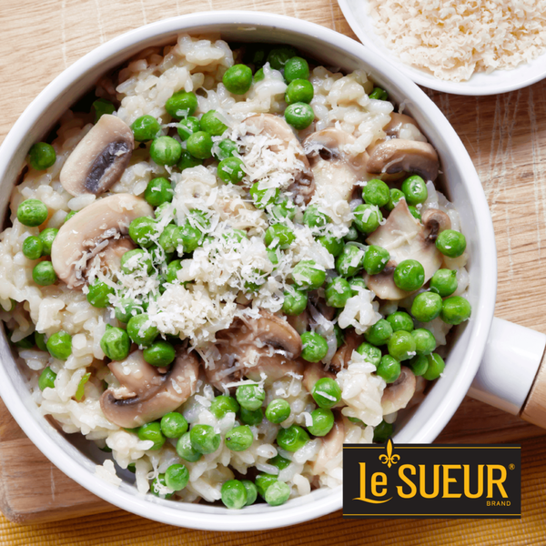 Le Sueur Very Young Small Sweet Peas with Mushrooms &amp; Pearl Onions  DestGlow