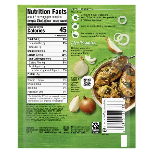 Knorr Soup Mix And Recipe Mix French Onion  DestGlow
