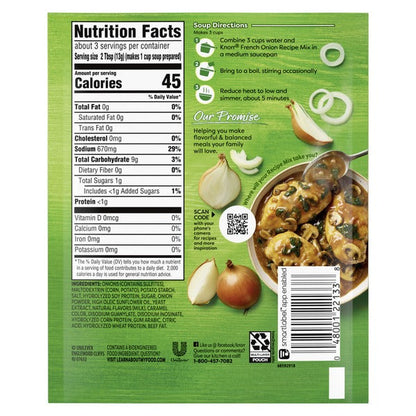 Knorr Soup Mix And Recipe Mix French Onion