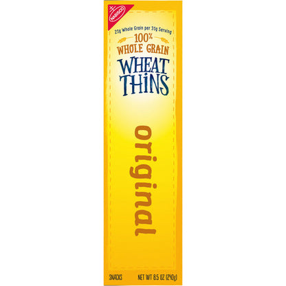 WHEAT THINS Original Snacks, Whole Grain Wheat Crackers, Snack Crackers 9 oz