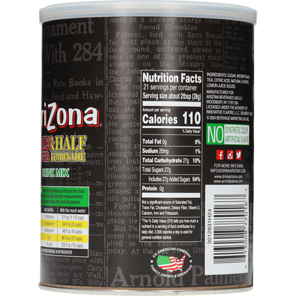 AriZona Half &amp; Half Iced Tea Lemonade Drink Mix
