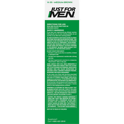 Just For Men Shampoo-In Color, Medium Brown H-35