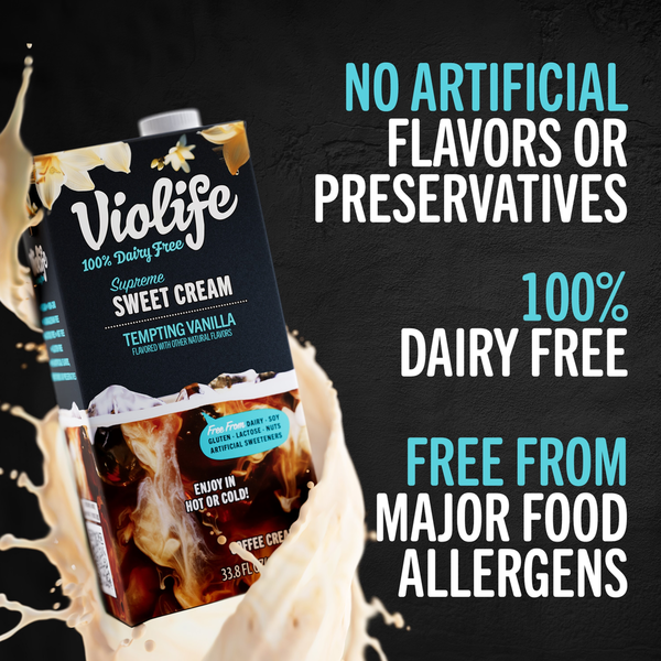 Violife Supreme Sweet Cream Vanilla Coffee Creamer, Dairy-Free