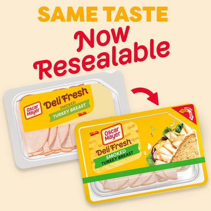 Oscar Mayer Deli Fresh Smoked Turkey Breast Sliced Sandwich Lunch Meat