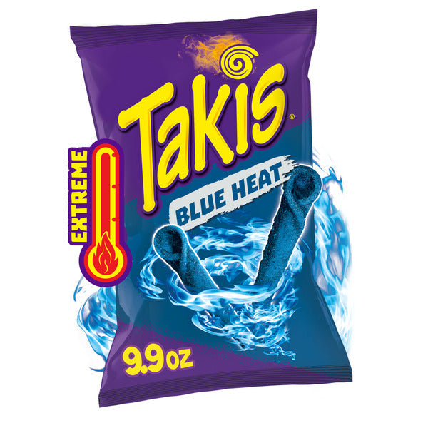 Takis Blue Heat Rolled Tortilla Chips Bag  DestGlow