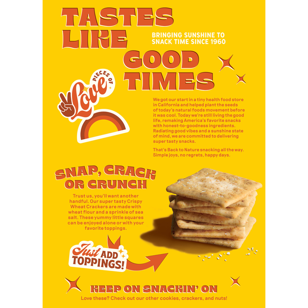 Back to Nature Crispy Wheat Crackers  DestGlow