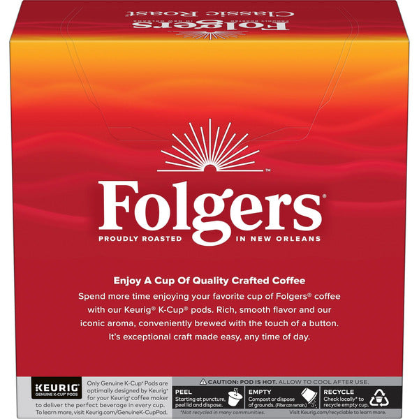 Folgers Classic Roast, Medium Roast Coffee, Keurig K-Cup Pods  DestGlow