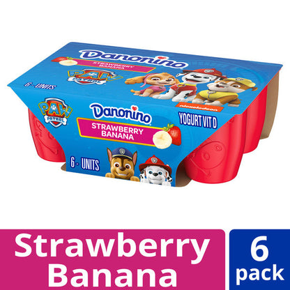 Danonino Dannon Yogurt Strawberry Banana Dairy Snack 6-1.76 oz. Cups