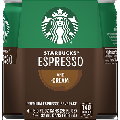 Starbucks Espresso And Cream Coffee Drink
