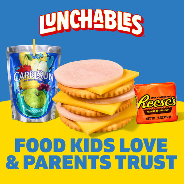 Lunchables Turkey &amp; American Cheese Cracker Stackers Kids Lunch Snack Meal Kit &amp; Capri Sun