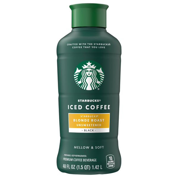 Starbucks Unsweetened Black Blonde Roast Iced Coffee  DestGlow
