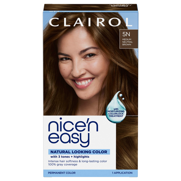 Clairol Medium Neutral Brown 5N Permanent Hair Color  DestGlow