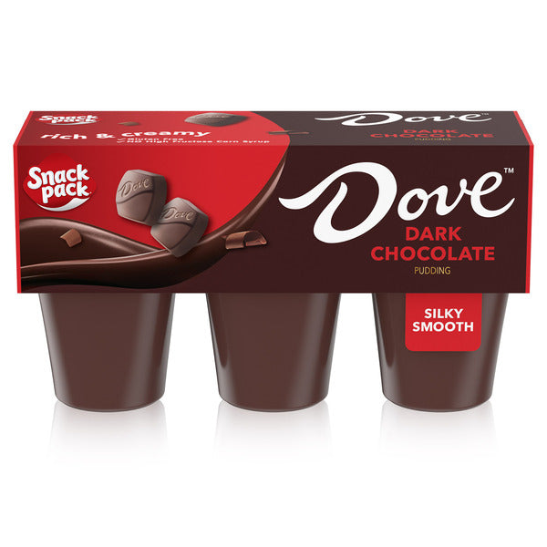 Snack Pack DOVE Dark Chocolate Pudding Cups  DestGlow