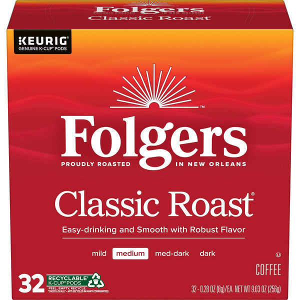Folgers Classic Roast, Medium Roast Coffee, Keurig K-Cup Pods  DestGlow