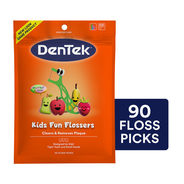 DenTek Fun Flossers Kids Wild Fruit  DestGlow