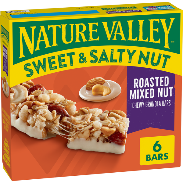 Nature Valley Roasted Mixed Nut Sweet and Salty Nut Chewy Granola Bars  DestGlow