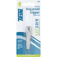TRIM Fingernail Clipper, with File, Deluxe️  DestGlow