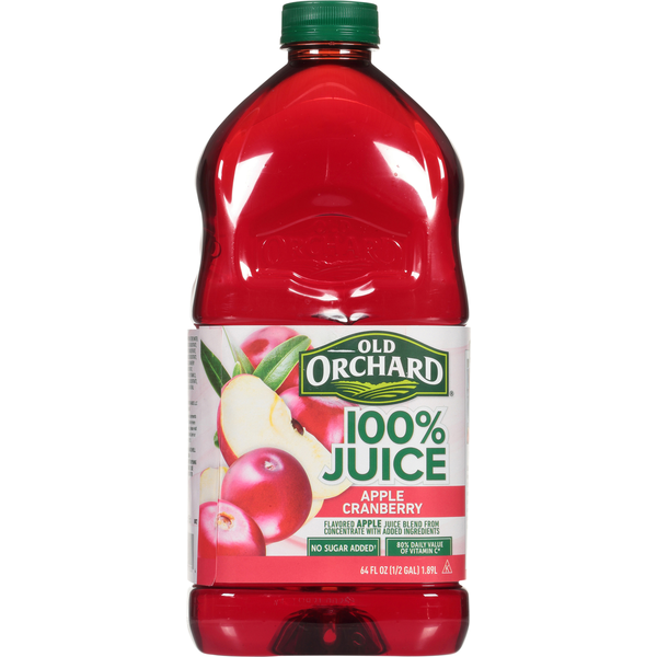 Old Orchard 100% Juice, Apple Cranberry  DestGlow