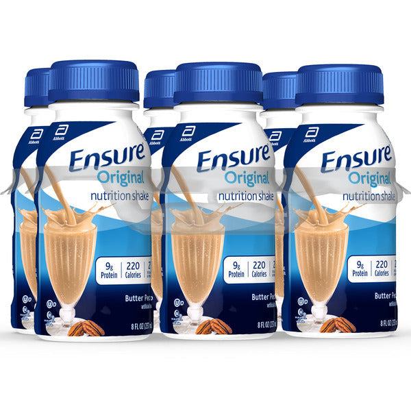 Ensure Original Nutrition Shake Butter Pecan Ready-to-Drink Bottles  DestGlow