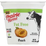 Prairie Farms Yogurt, Fat Free, Peach, Blended️  DestGlow