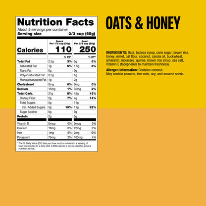 KIND Healthy Grains Clusters Oats &amp; Honey Granola with Toasted Coconut