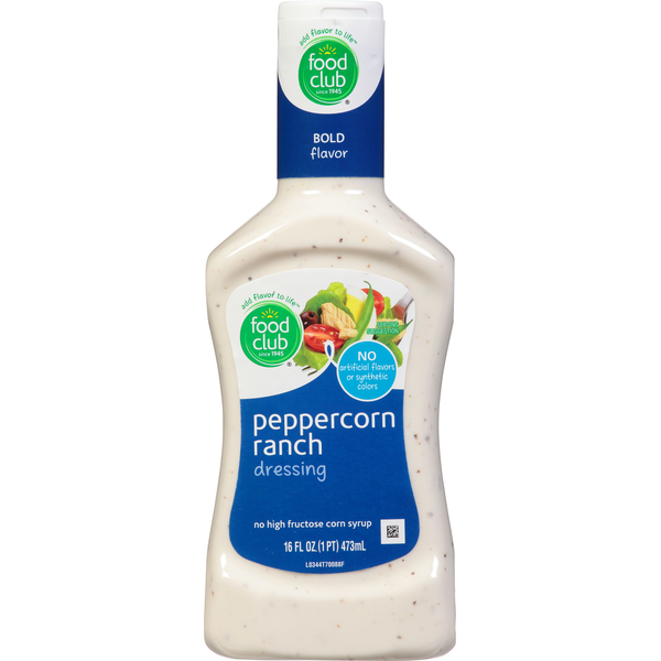 Food Club Dressing, Peppercorn Ranch  DestGlow