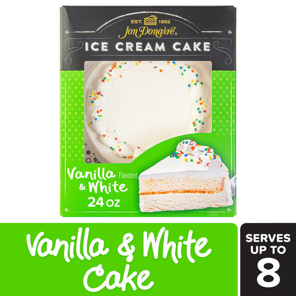 JON DONAIRE Decorated Vanilla Ice Cream Cake, Serves 8  DestGlow
