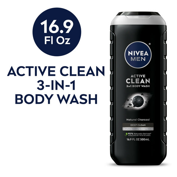 NIVEA Men Deep Active Clean Charcoal  DestGlow