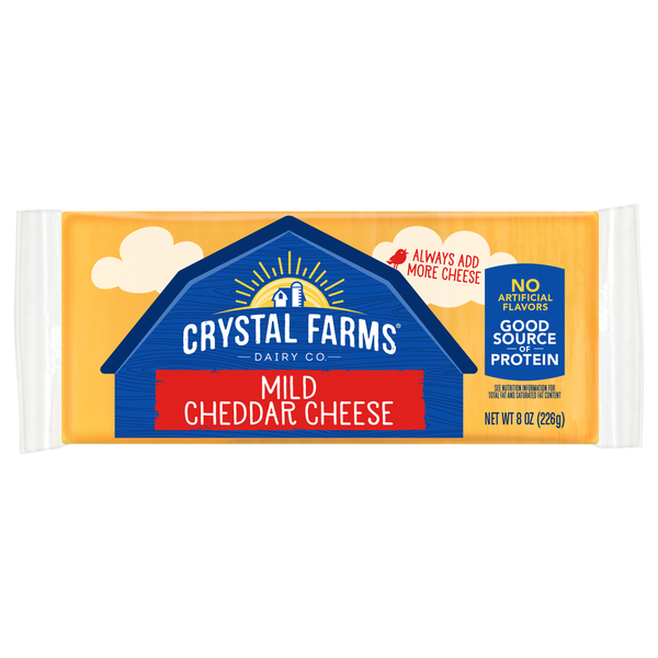 Crystal Farms Cheddar Mild Cheese  DestGlow