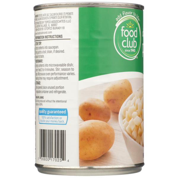 Food Club Diced Potatoes  DestGlow