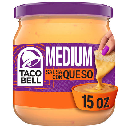 Taco Bell Medium Salsa Con Queso Cheese Dip